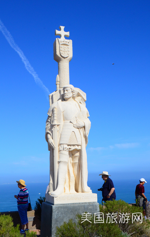 葡萄牙政府为卡布里奥国家纪念公园捐赠的高4.3米的巨型卡布里奥雕像。（摄影：李旭生）