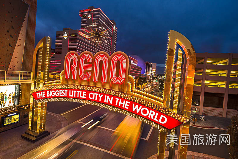 内华达州的雷诺市号称“世界最大的小城”。（图片由官方提供）