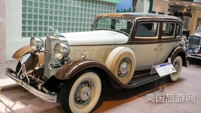 雷诺的“国家汽车博物馆”中的藏车－1932年款林肯Lincoln老爷车。（摄影：李旭生）